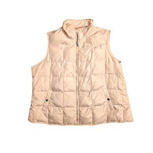 Lauren Ralph Lauren Down Quilted Blush Pink Puffer Vest Plus 3X Pockets Snaps